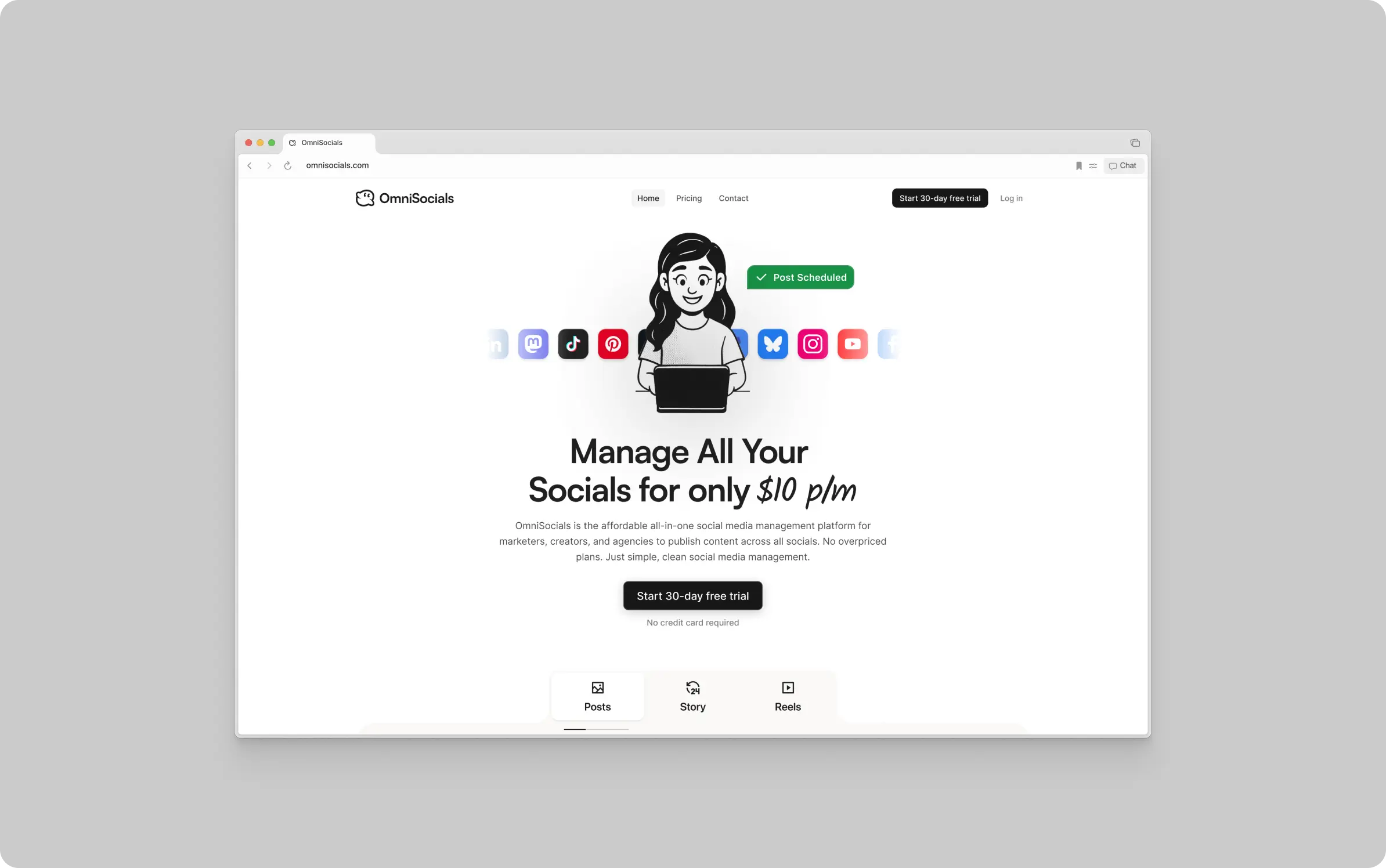 OmniSocials - Second Slide
