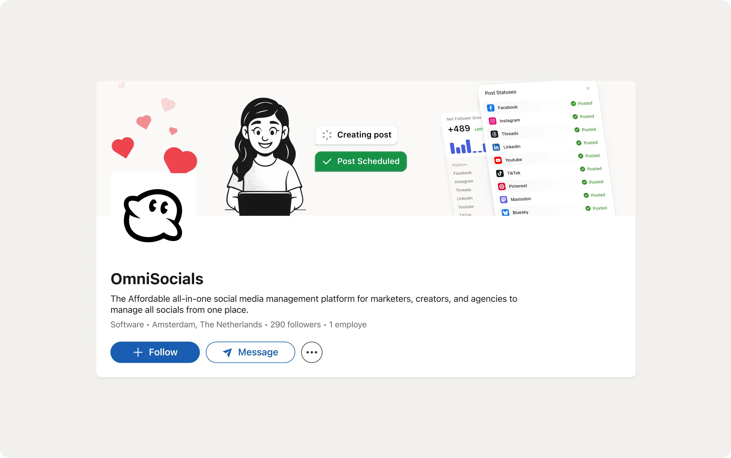 OmniSocials - Third Slide